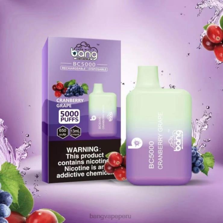 Bang Vape Box BC5000 Bolígrafo tipo c recargable con 5% nic 5000 inhalaciones - vape desechable Bang - desechable F8NHH9
