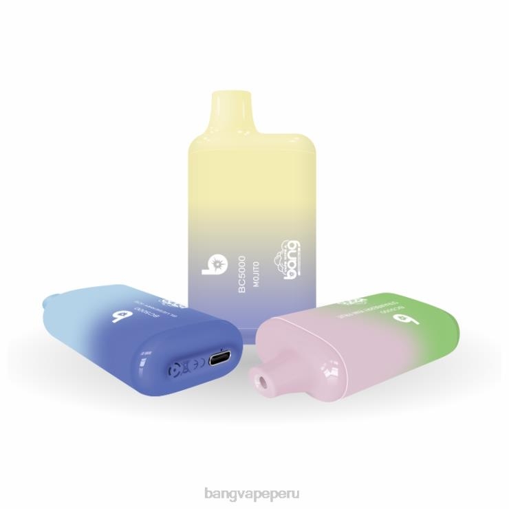 Bang Vape Box BC5000 Bolígrafo tipo c recargable con 5% nic 5000 inhalaciones - vape desechable Bang - desechable F8NHH9