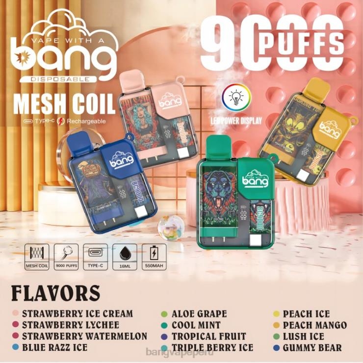 Bang Vape Box BC9000 precargado 16ml - vape Bang precio - desechable F8NHH6