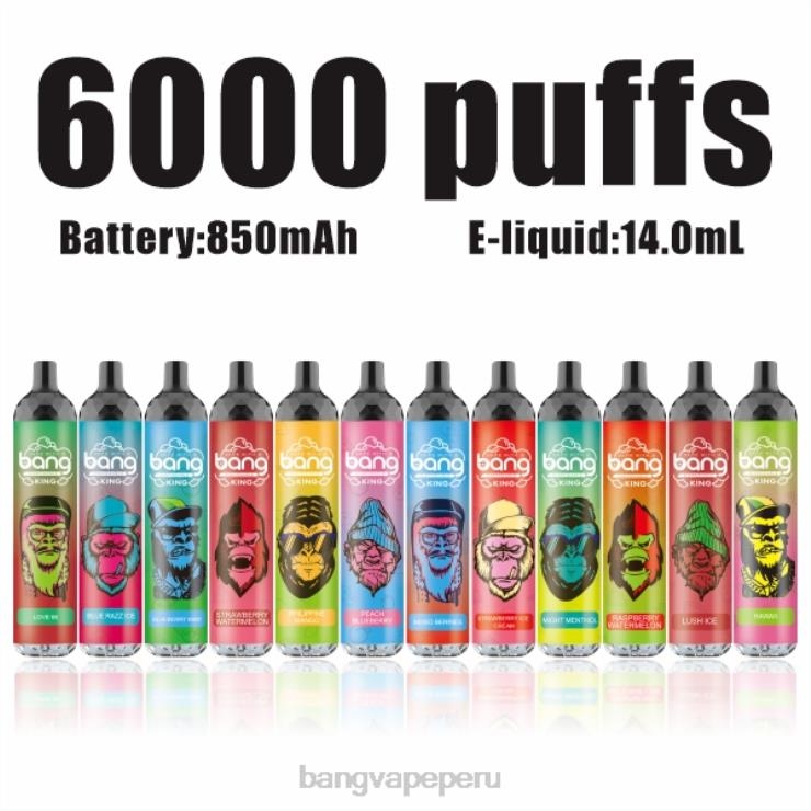 Bang Vape King 6000 inhalaciones 5% nic recargable tipo c - vape Bang box - desechable F8NHH8