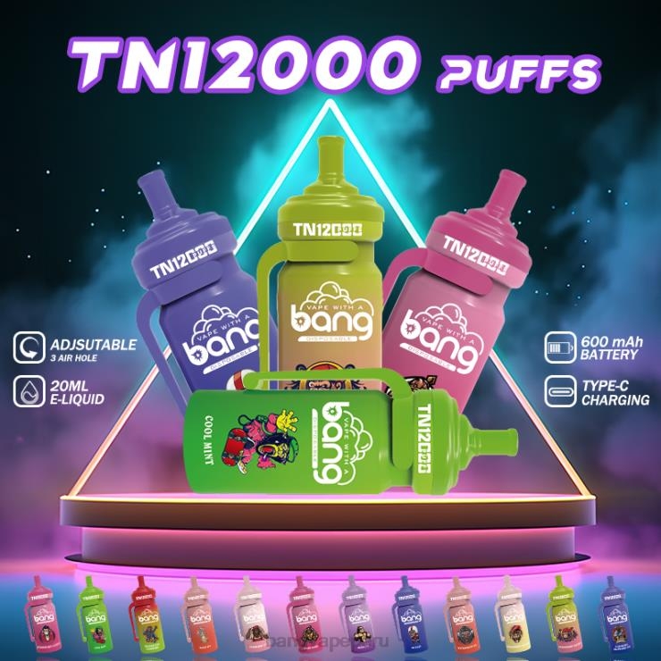 Bang Vape TN12000 vaina con bobina de malla - Vape Gang Perú - desechable F8NHH5