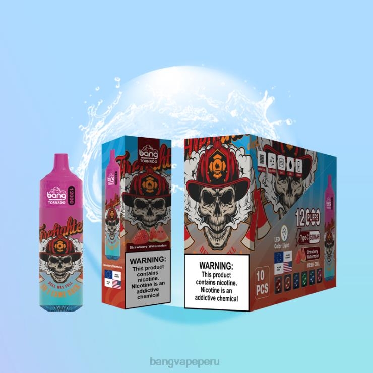 Bang Vape Tornado 12000 inhalaciones con bobina LED y malla. - Vape Gang disposables - desechable F8NHH4