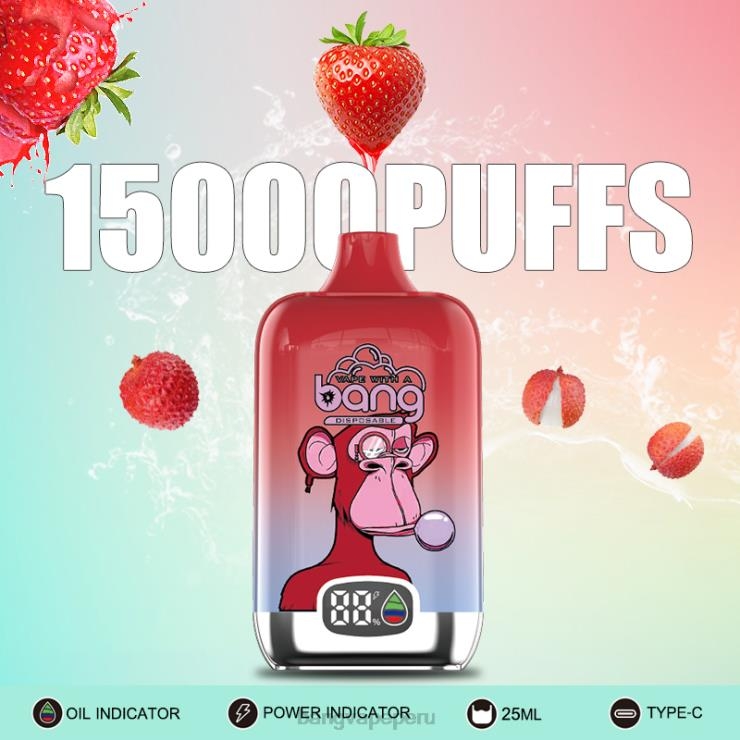 Bang Vape Digital Smart Screen 15000 inhalaciones 25ml - Vape Gang box - desechable F8NHH11