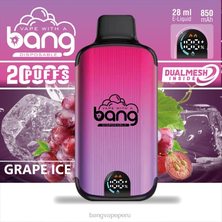 Bang Vape Digital Smart Screen 20000 bocanadas - Vape Gang shop - desechable F8NHH3