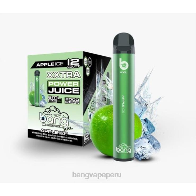 Bang Vape XXL 2000 bocanadas - Bang Vape Lima - hielo de manzana F8NHH12