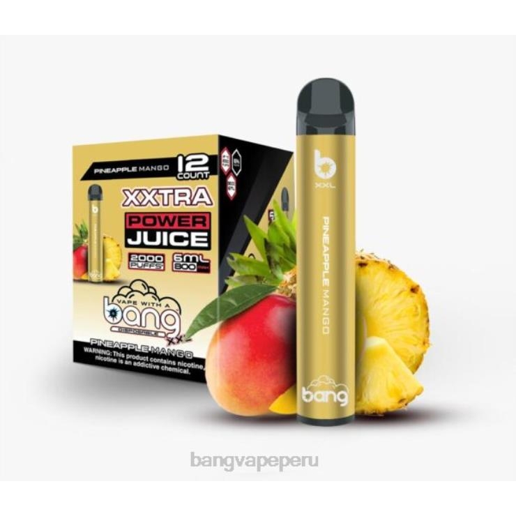 Bang Vape XXL 2000 bocanadas - Vape Gang box - mango de piña F8NHH21