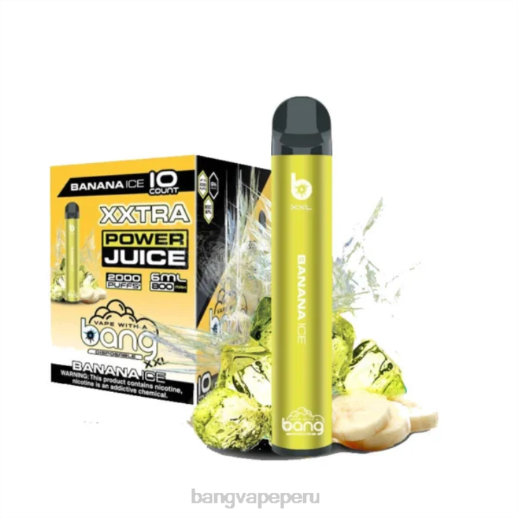 Bang Vape XXL 2000 bocanadas - Vape Gang shop - hielo de plátano F8NHH13