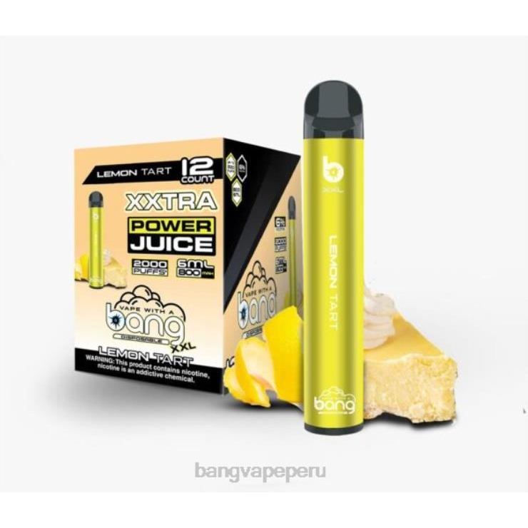 Bang Vape XXL 2000 bocanadas - vape desechable Bang - tarta de limón F8NHH19