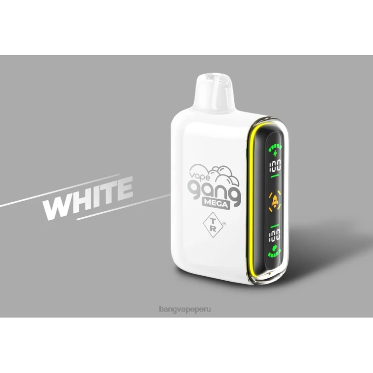 Vape Gang MEGA Vape desechable de 20.000 inhalaciones (caja de 5) - vape Bang box - blanco F8NHH60