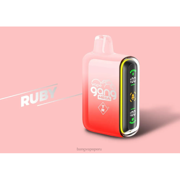 Vape Gang MEGA Vape desechable de 20.000 inhalaciones (caja de 5) - vape Bang precio - rubí F8NHH58