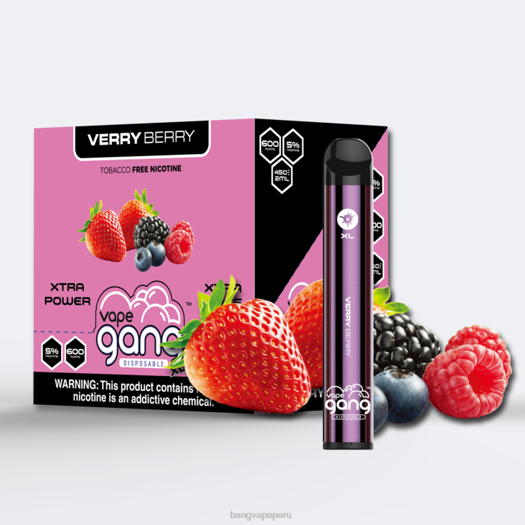 Vape Gang XL vaporizadores desechables 600 inhalaciones (caja de 10) - Bang Vape precio - muy baya F8NHH69